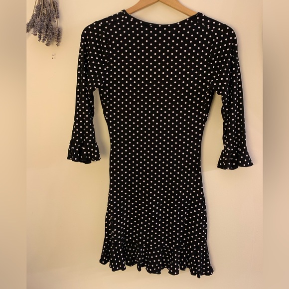Adorable black polka dot mini dress - Picture 5 of 6